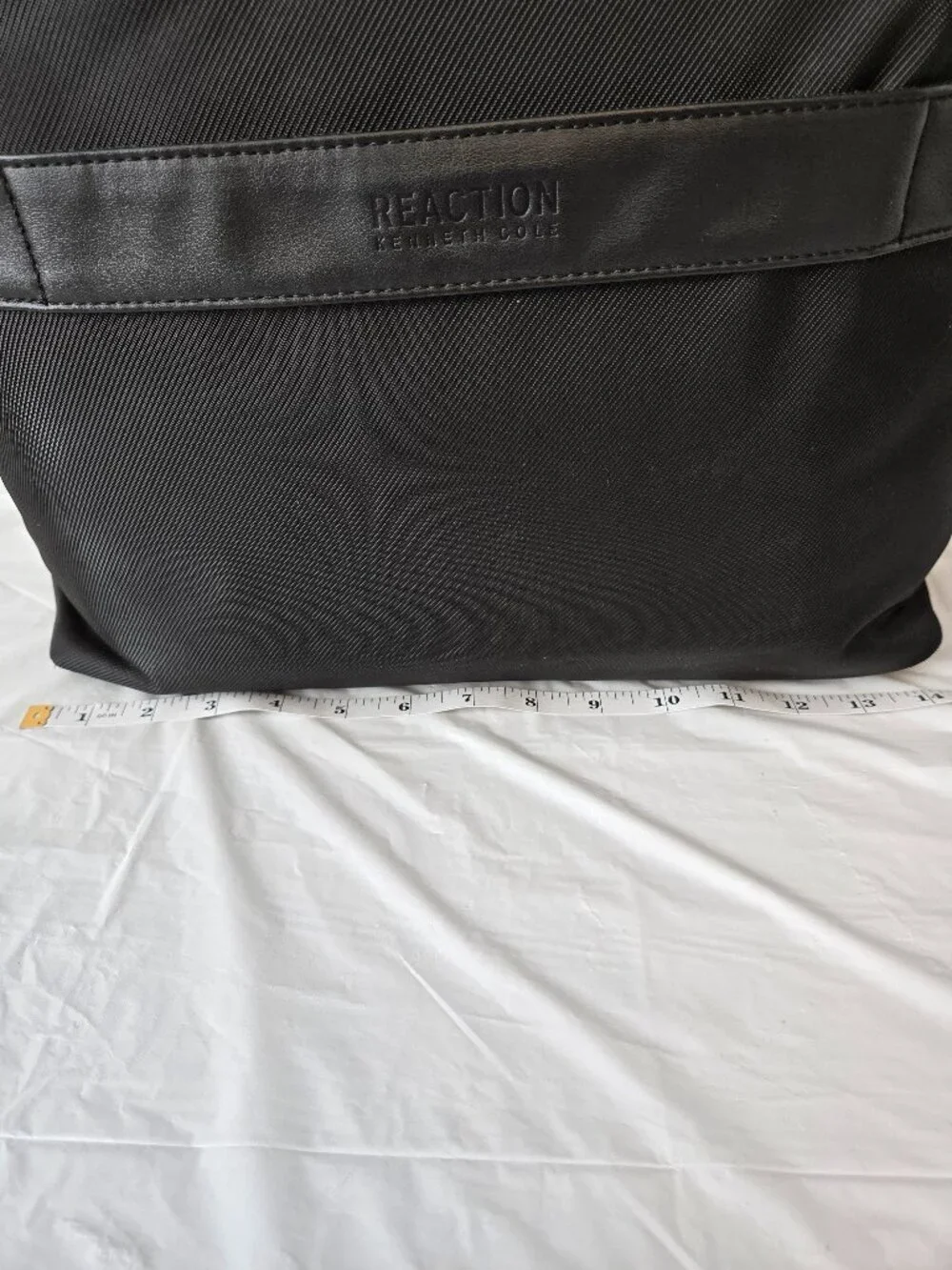 Reaction Kenneth Cole Black Laptop Bag Work Tote Briefcase Shoulder Strap Unisex